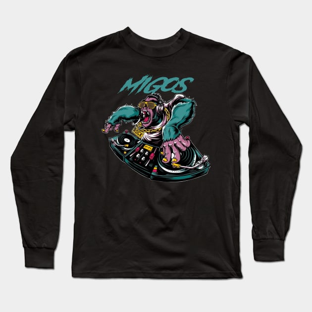 MIGOS RAPPER Long Sleeve T-Shirt by Tronjoannn-maha asyik 